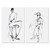 "Seated Figure II" Original Set of Two Ink Drawings by Yuki Osada