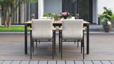 Ara Dining Table 160 Aluminium - Ambiance Image~~