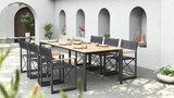 Ara Dining Table 240 Aluminium - Ambiance Image~~