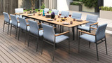 Ara Extension Dining Table SS Powder Coated - Ambiance Image~~