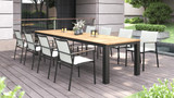 Alzette Alu Dining Arm Chair - Ambiance Image~~