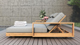 Brie Double Lounger with Arms - Ambiance Image~~