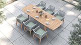Astria Single Extension Table - Ambiance Image~~