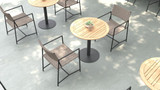 Colline Round Bistro Table - Ambiance Image~~