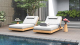 Brie Single Lounger - Ambiance Image~~