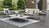 Dorus SS Coffee Table Recta 160 -Ceramic Top - Ambiance Image~~