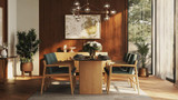Diego Recta Dining Table - Ambiance Image~~