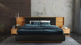 Maxim Upholestery - Bed Frame - Queen MY - Ambiance Image~~