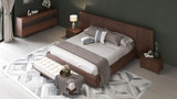 Maxim Wood - Bed Frame - King - Ambiance Image~~