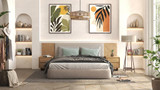 Nash Queen Bed Base - Ambiance Image~~