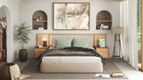Nash Queen Bed Base - Ambiance Image~~