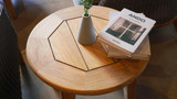 Piedra Round Side Table - Ambiance Image~~