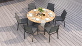 Octa Round Dining Table 150 Alu - Ambiance Image~~