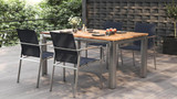 Planka Stainless Steel Dining Table 160 - Ambiance Image~~