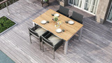 Planka Stainless Steel Dining Table 160 - Ambiance Image~~