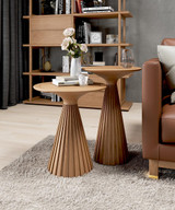 Pleat Tall Accent Table - Ambiance Image~~