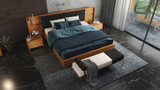 Maxim Wood - Bed Frame - King MY - Ambiance Image~~