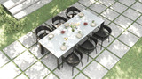 Triply Dining Table 240 Ceramic - Ambiance Image~~