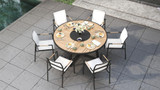 Jardin Round Dining Table 160 - Ambiance Image~~