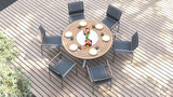 Signature Round Dining Table - Ambiance Image~~