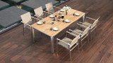 Planka Stainless Steel Dining Table 210 - Ambiance Image~~