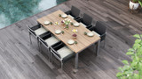 Planka Stainless Steel Dining Table 210 - Ambiance Image~~