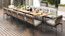 Ara Extension Dining Table SS Powder Coated - Ambiance Image~~