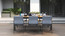 Ara Extension Dining Table SS Powder Coated - Ambiance Image~~