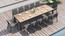 Siro Extension Table 310 SS Powder Coated - Ambiance Image~~