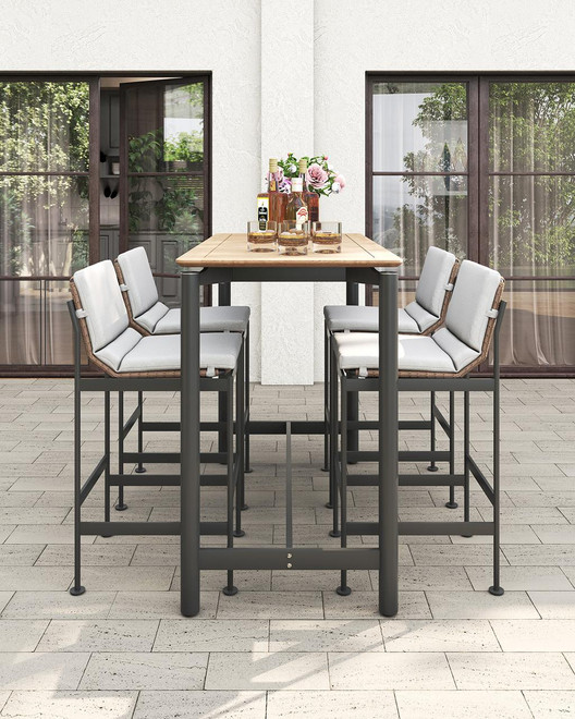 Ara Bar Table Aluminium - Ambiance Image~~ Ara Bar Table Aluminium - Ambiance Image~~