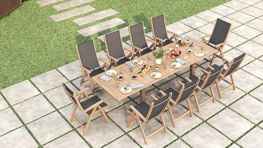 Aura Double Extension Table - Ambiance Image~~