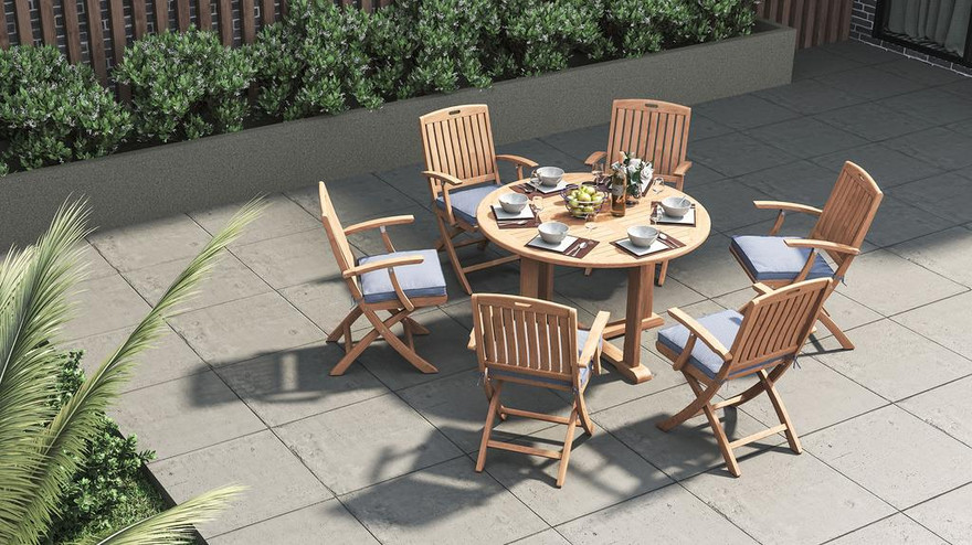 Denver Classic Folding Arm Chair - Ambiance Image~~ Denver Classic Folding Arm Chair - Ambiance Image~~