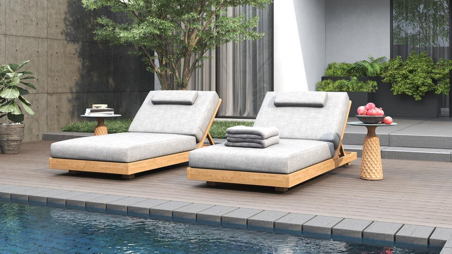 Brie Single Lounger - Ambiance Image~~
