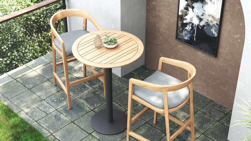 Colline Round Bar Table - Ambiance Image~~ Colline Round Bar Table - Ambiance Image~~