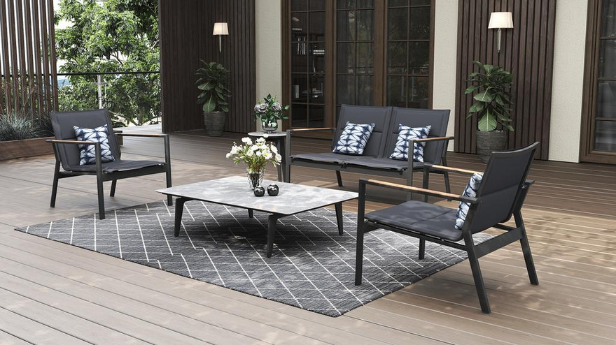 Dorus SS Coffee Table Recta 120 -Ceramic Top - Ambiance Image~~ Dorus SS Coffee Table Recta 120 -Ceramic Top - Ambiance Image~~