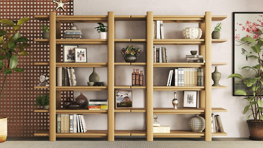 Elka Tall Bookshelf - Ambiance Image~~