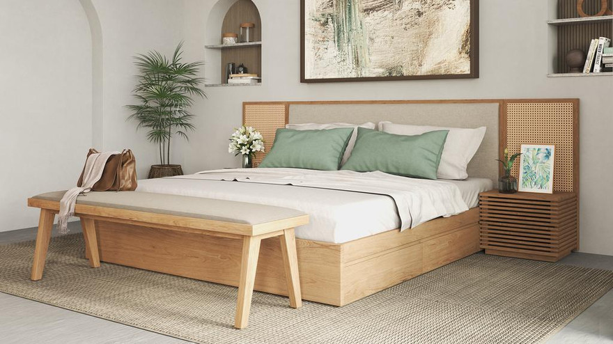 Elsa King Long Headboard - Ambiance Image~~