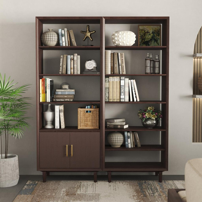 Dane Bookshelf with Cabinet - Ambiance Image~~