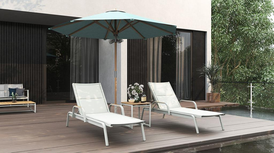 Gazelig Lounger With Arms Padded - Ambiance Image~~