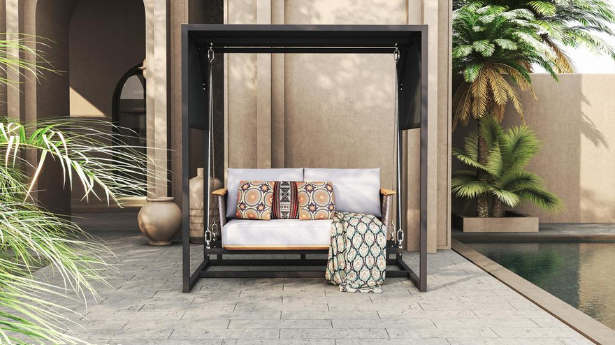 Corda Swing Chair - Ambiance Image~~