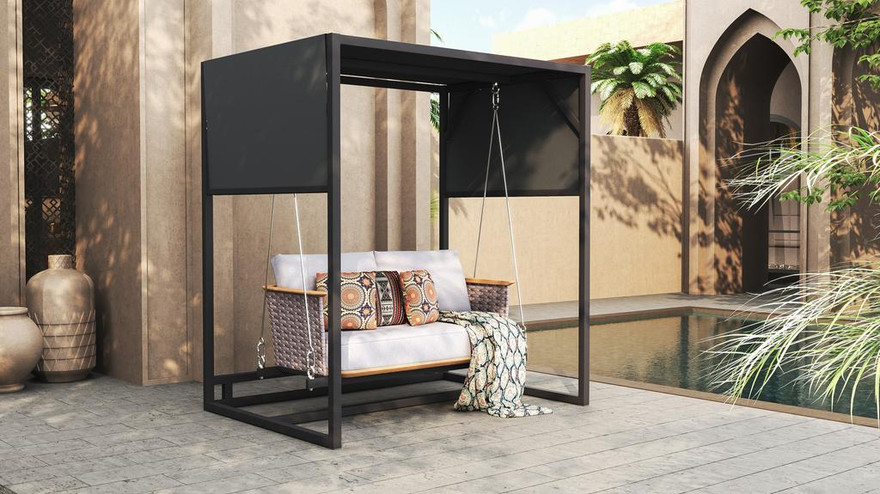 Corda Swing Chair - Ambiance Image~~