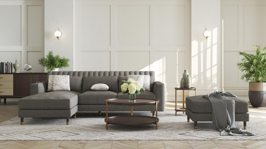 Giovanna 3 Seater with Right Chaise - Ambiance Image~~