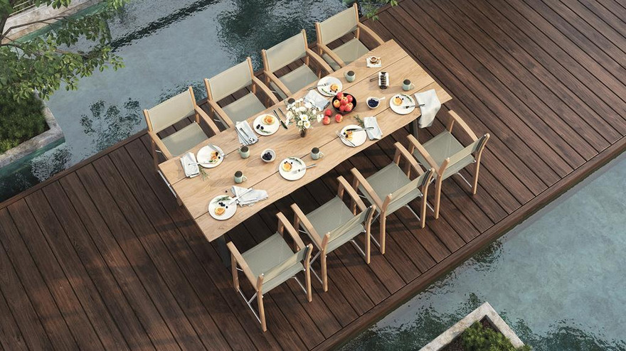 Gera Alu Dining Table 280 - Ambiance Image~~