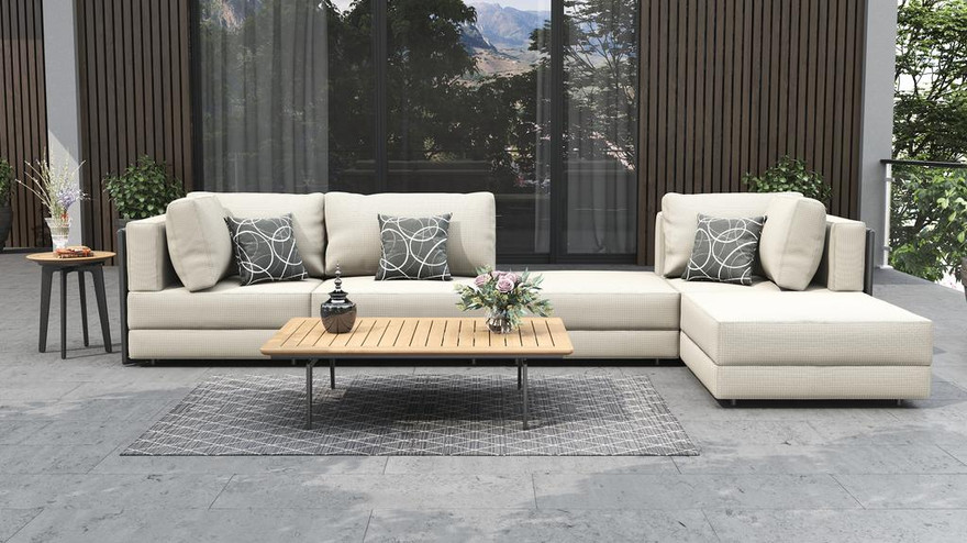 Dorus SS Coffee Table Recta 160 - Ambiance Image~~