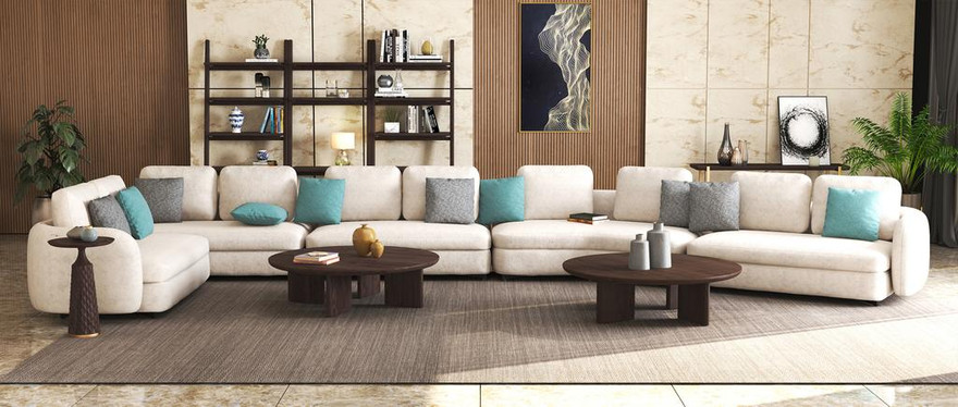 Hina Living Round Coffee Table - Ambiance Image~~