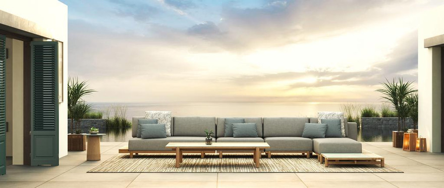 Marlow Double Middle with Right Tray - Ambiance Image~~