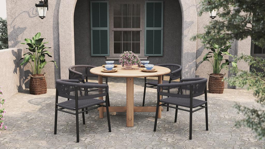 Neva Round Dining Table 120 - Ambiance Image~~