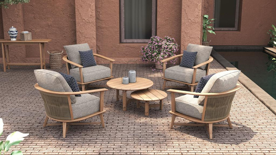 Neva Round Low Coffee Table 70 - Ambiance Image~~