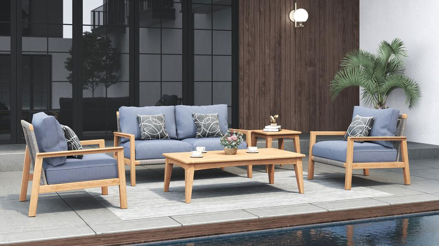 Piedra Square Side Table - Ambiance Image~~