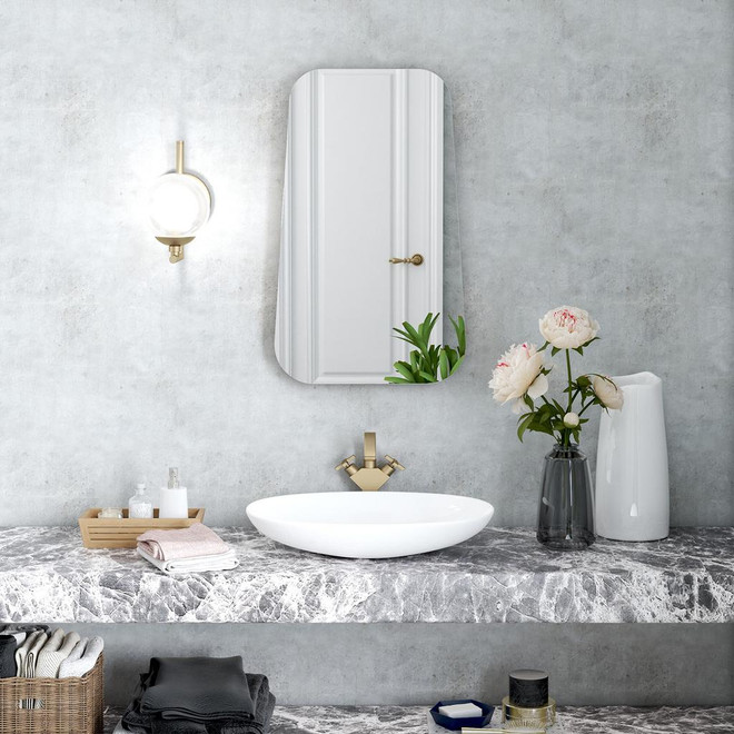 Ovate Wall Mirror - Ambiance Image~~